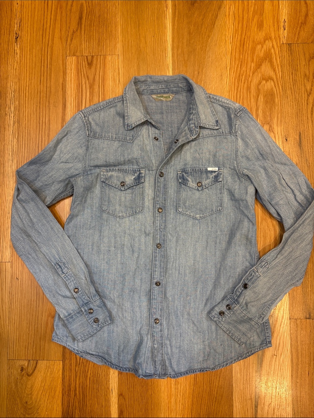 Women’s MOTHER Denim Shirt, Size Medium